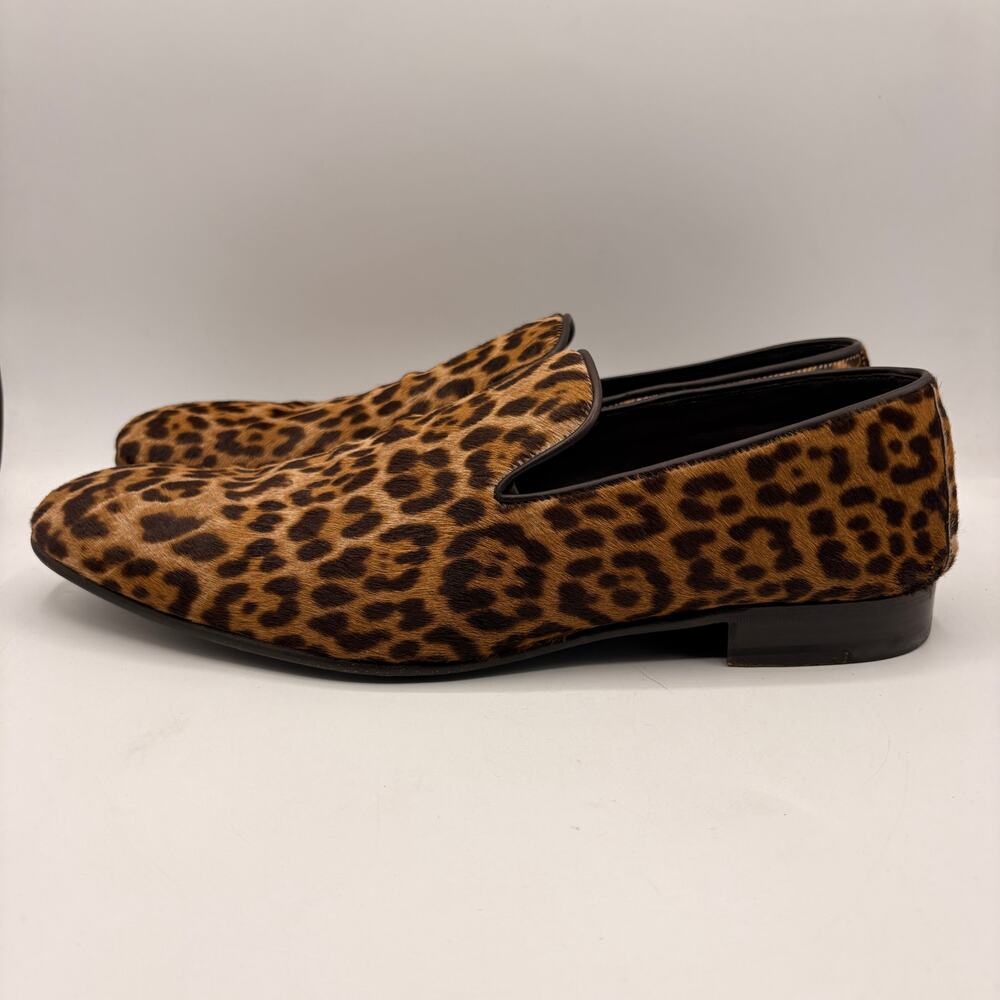 YVES SAINT LAURENT Smoky Loafers Leopard Calf Hair Sz 43/US 10 $895 - Picture 7 of 12